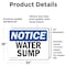 Signmission Water Sump, 24 in W x Rectangle, Vinyl Decal OS-2PACK-NS-D-1824-L-18984 - alternate 4